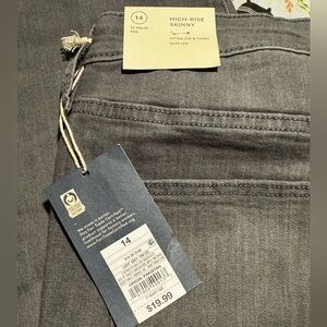 Universal Thread Charcoal High-Rise Skinny Jeans